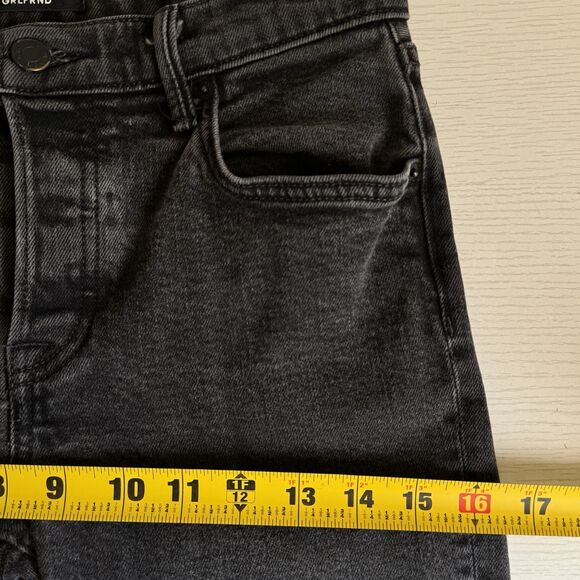 GRLFRND Tatum Mid-Rise Micro Boot Jeans Women Sz. 25 All Night Long Button Fly - Picture 13 of 16